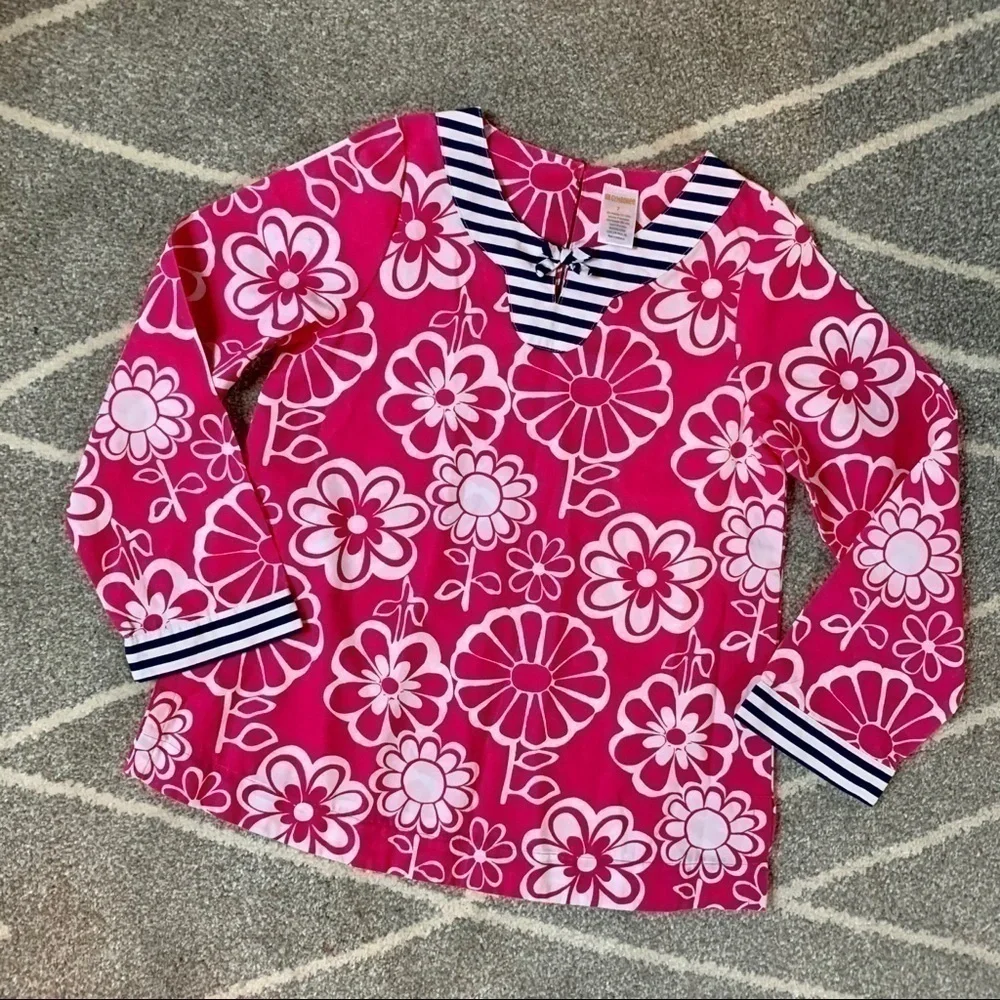 Gymboree Hot Pink Floral Tunic Top Dress 7